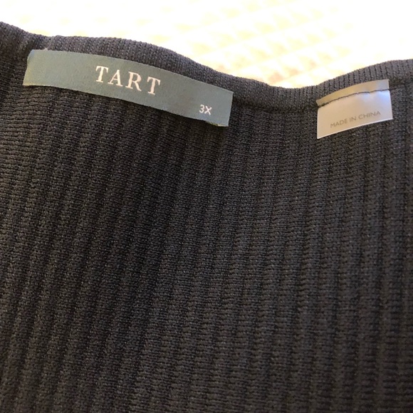 NWT | Tart Beri Rib Knit Bodycon Dress | Black |3X - Picture 3 of 4